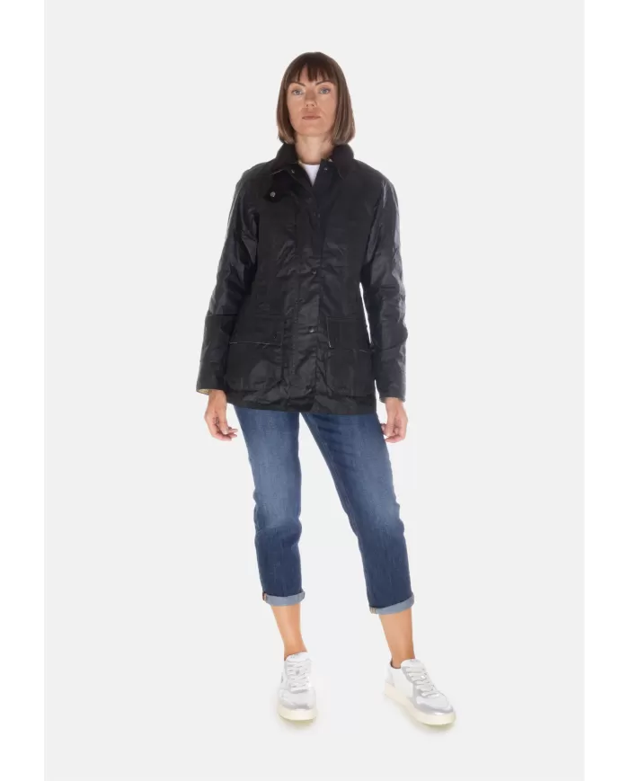 Andriani BARBOUR Giaccone donna Beadnell Verde scuro LWX0667 LWX.SG91