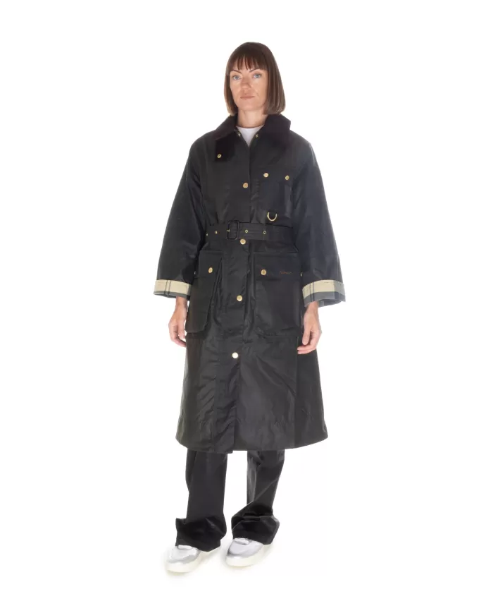 Andriani BARBOUR Trench donna Milda Verde scuro LWX1486 LWX.OL52