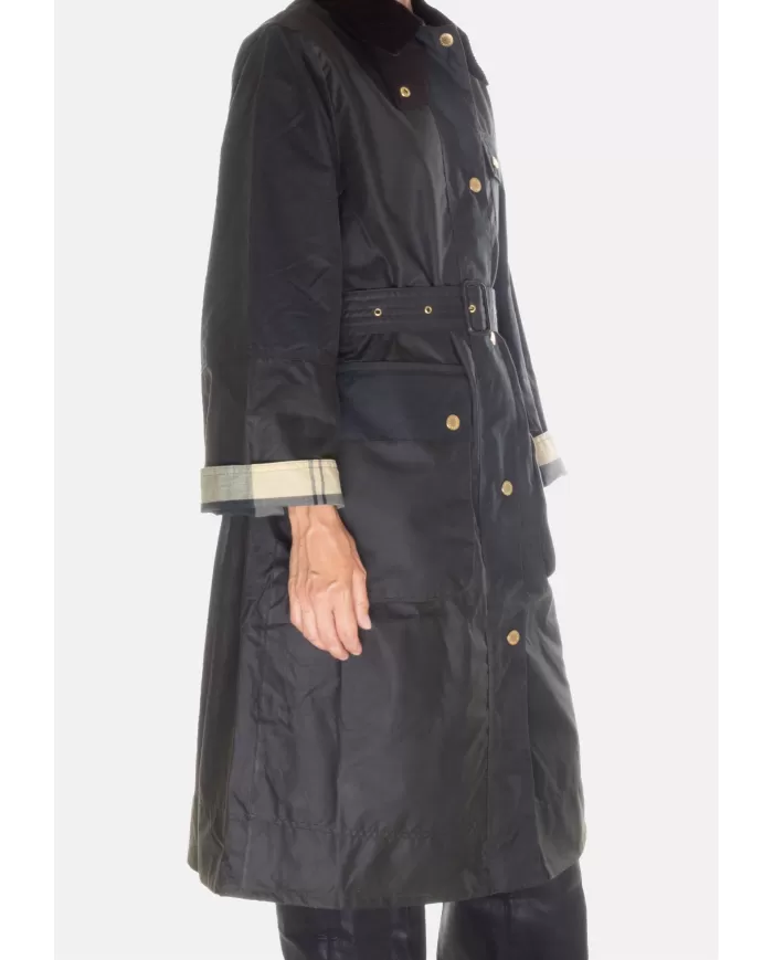 Andriani BARBOUR Trench donna Milda Verde scuro LWX1486 LWX.OL52