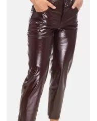 Andriani A PAPER KID Pantaloni donna eco pelle Marrone F5PKWOPA071.090