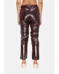 Andriani A PAPER KID Pantaloni donna eco pelle Marrone F5PKWOPA071.090