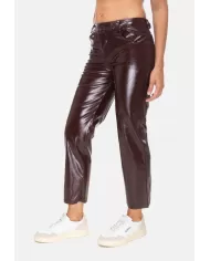 Andriani A PAPER KID Pantaloni donna eco pelle Marrone F5PKWOPA071.090