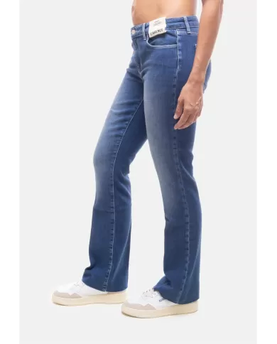 Andriani L'AGENCE Jeans donna vita bassa Sneeki blu 2823RDMR.IRVINE