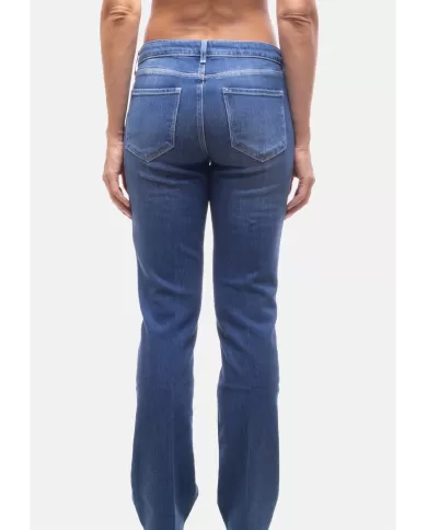 Andriani L'AGENCE Jeans donna vita bassa Sneeki blu 2823RDMR.IRVINE