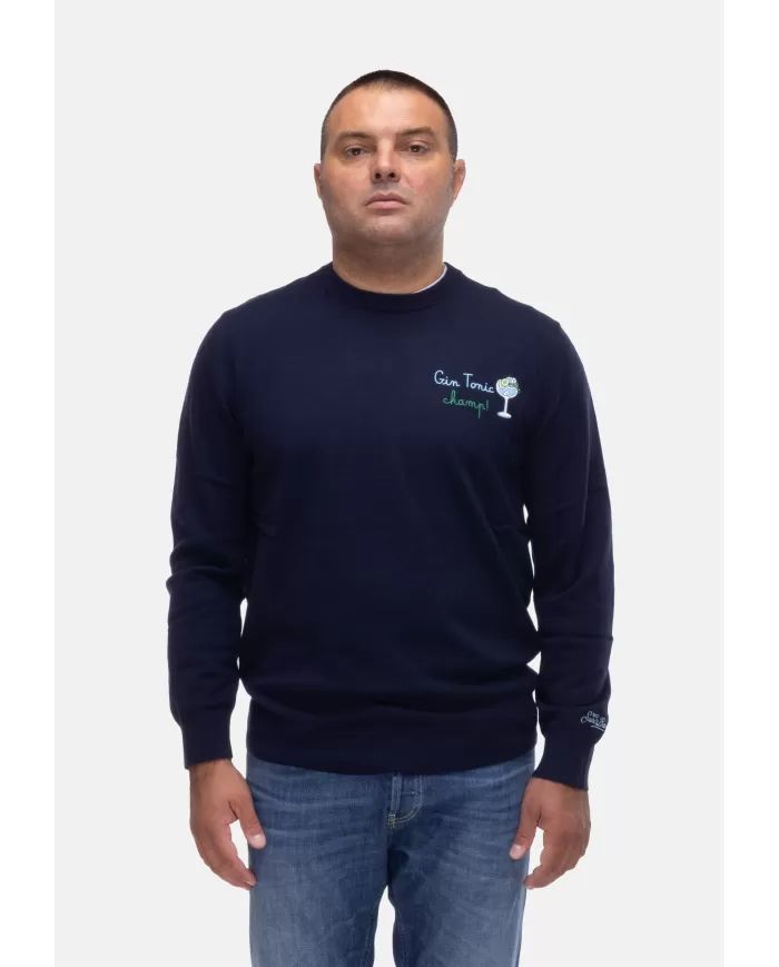 Andriani MC2 St. Barth Maglia uomo Gin tonic champ! Blu HER0024.00112I