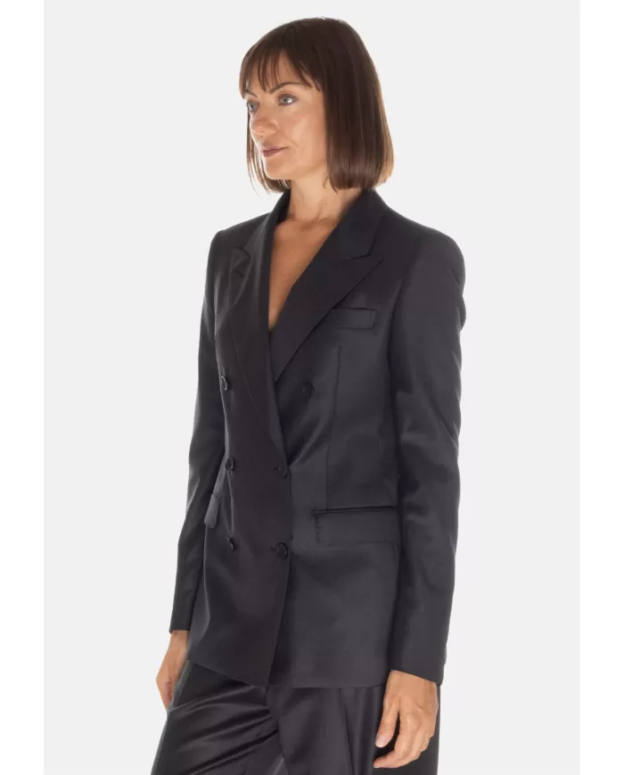 Andriani TAGLIATORE Tailleur donna gessato grigio T-PARIGI10BA 060073 S1079.542