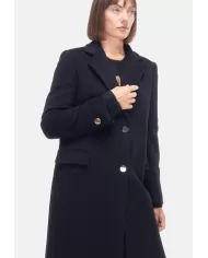 Andriani TAGLIATORE Cappotto lungo donna monopetto sfiancato Nero AMANDA 350002 N5055.2111