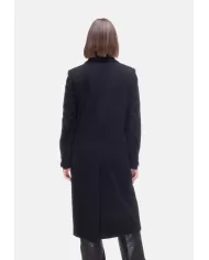 Andriani TAGLIATORE Cappotto lungo donna monopetto sfiancato Nero AMANDA 350002 N5055.2111