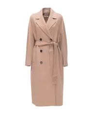 'S MAX MARA Cappotto donna in lana doppiopetto Beige