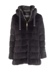 HERNO Piumino donna ecopelliccia Grigio