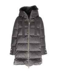 HERNO Piumino donna A-Shape in raso Grigio