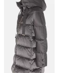 Andriani HERNO Piumino donna A-Shape in raso Grigio PI1304D 12170Z.9480