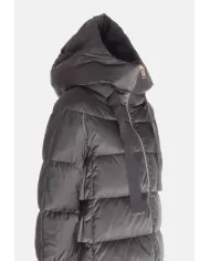 Andriani HERNO Piumino donna A-Shape in raso Grigio PI1304D 12170Z.9480