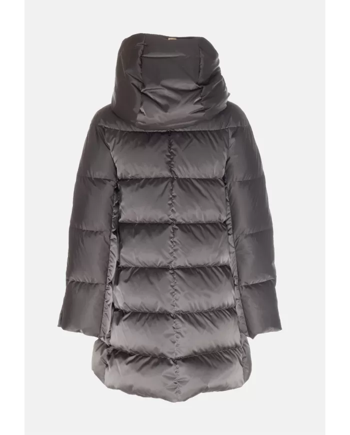 Andriani HERNO Piumino donna A-Shape in raso Grigio PI1304D 12170Z.9480