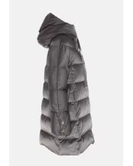 Andriani HERNO Piumino donna A-Shape in raso Grigio PI1304D 12170Z.9480