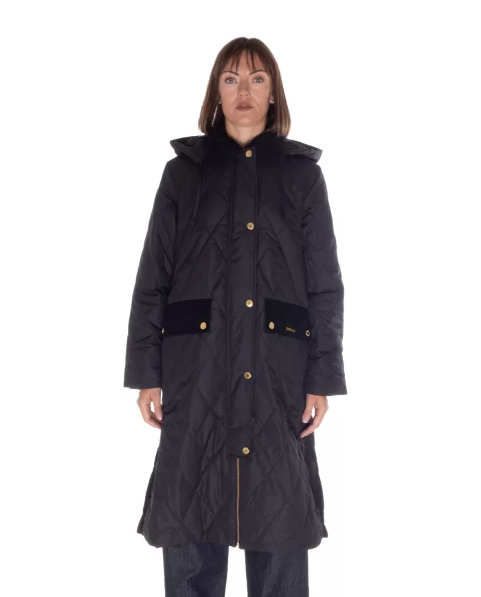 Andriani BARBOUR Giaccone donna Meredith nero LQU1842 LQU.BK11