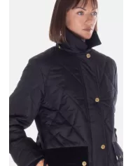 Andriani BARBOUR Giaccone donna Meredith nero LQU1842 LQU.BK11