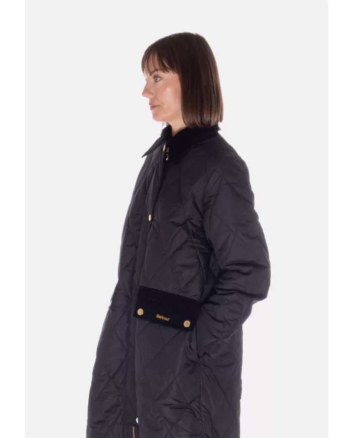 Andriani BARBOUR Giaccone donna Meredith nero LQU1842 LQU.BK11