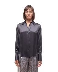 SEMI COUTURE Camicia donna seta grigia