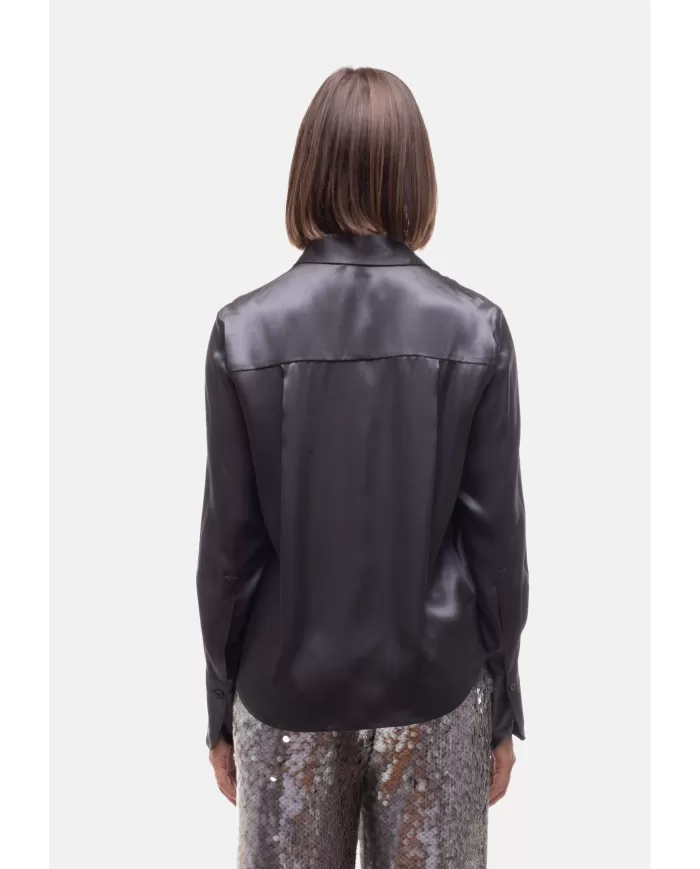 Andriani SEMI COUTURE Camicia donna seta grigia S5WM52.Y35-1