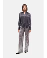 Andriani SEMI COUTURE Camicia donna seta grigia S5WM52.Y35-1