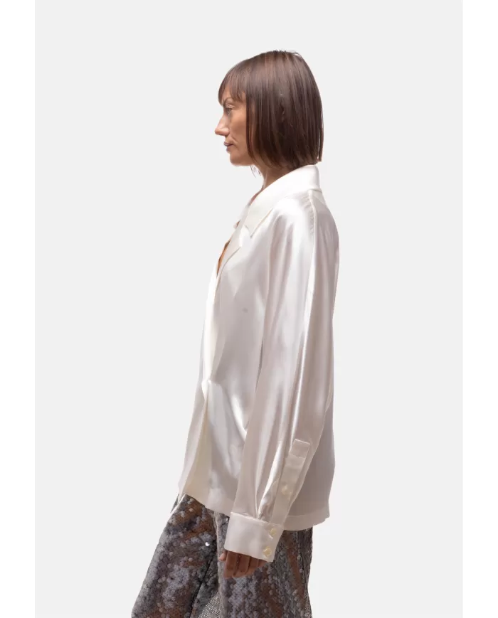 Andriani SEMI COUTURE Camicia donna seta Avorio S5WM53.A13-2