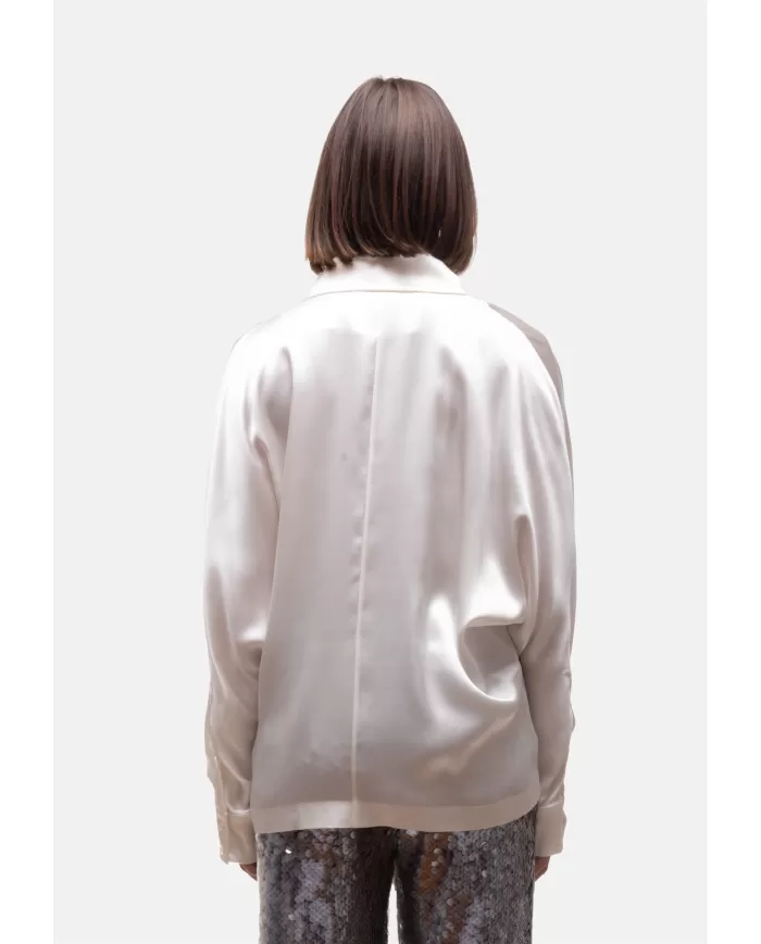 Andriani SEMI COUTURE Camicia donna seta Avorio S5WM53.A13-2