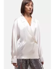 Andriani SEMI COUTURE Camicia donna seta Avorio S5WM53.A13-2