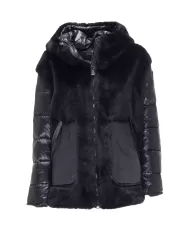BLAUER Piumino donna con ecopelliccia Estrella Nero