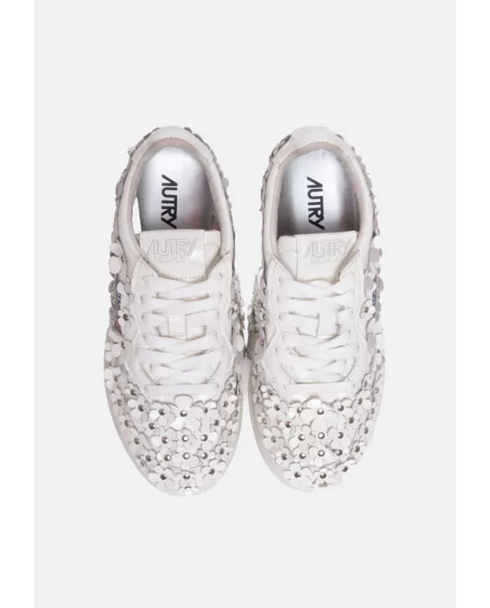 Andriani AUTRY Sneakers donna fiori Bianca AULW.PW02