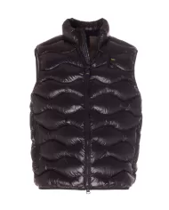 BLAUER Gilet uomo Danny NERO interno BEIGE 301