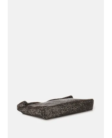 Andriani TWENTYFOURHAITCH Borsa donna in maglia di strass grigia LB-10069.GRI