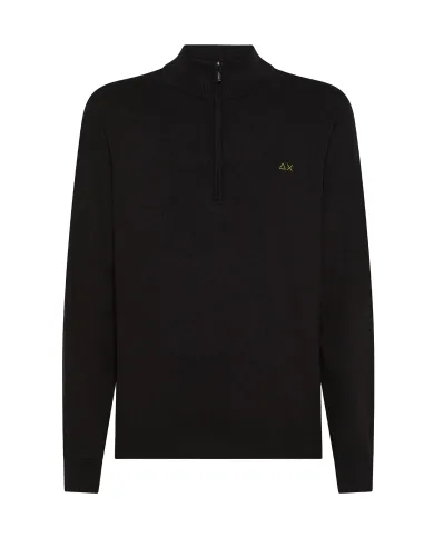 Andriani SUN 68 Maglia uomo lupetto mezza zip Nero K45107.11