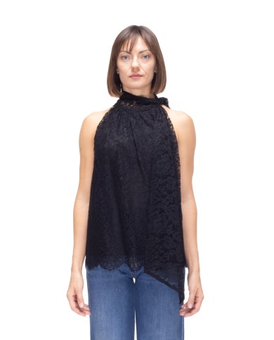 SEMI COUTURE Top donna Nero