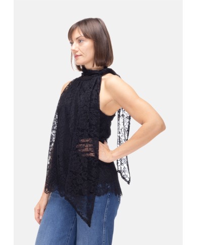 SEMI COUTURE Top donna Nero