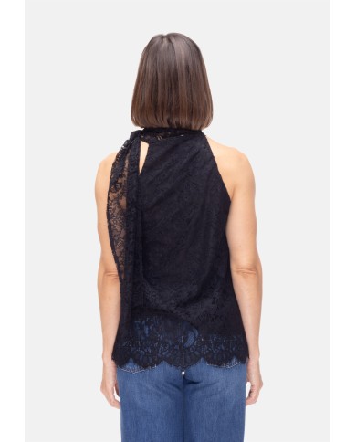 SEMI COUTURE Top donna Nero