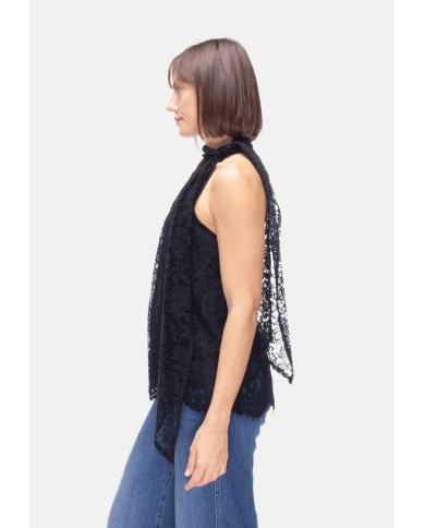 SEMI COUTURE Top donna Nero