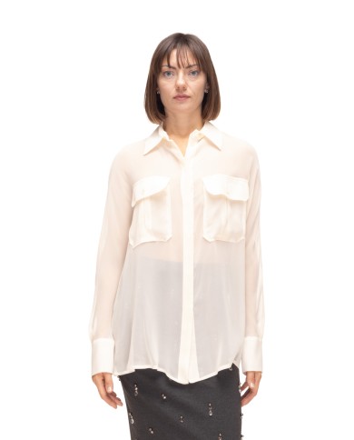 SEMI COUTURE Camicia donna Gesso