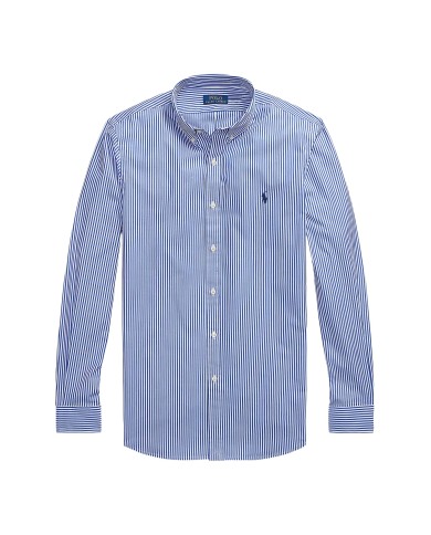 RALPH LAUREN Camicia uomo rigata Blue