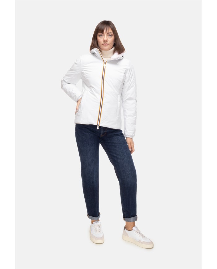 K-WAY Giubbino donna Lily WHITE GARDENIA - ROSE HUSHED