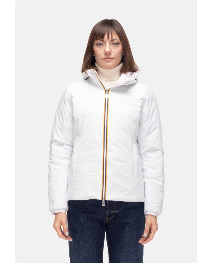 K-WAY Giubbino donna Lily WHITE GARDENIA - ROSE HUSHED