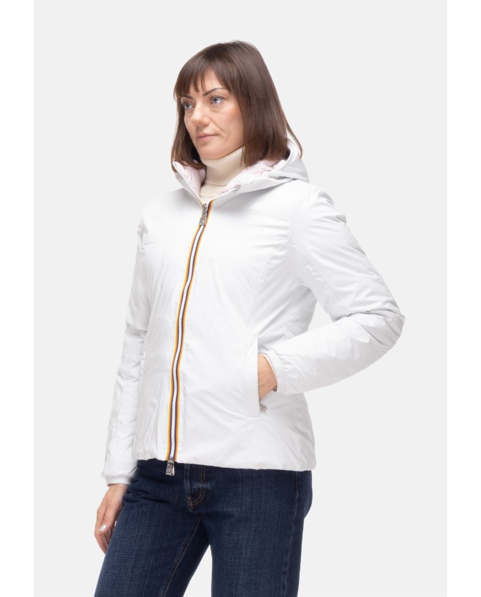 K-WAY Giubbino donna Lily WHITE GARDENIA - ROSE HUSHED
