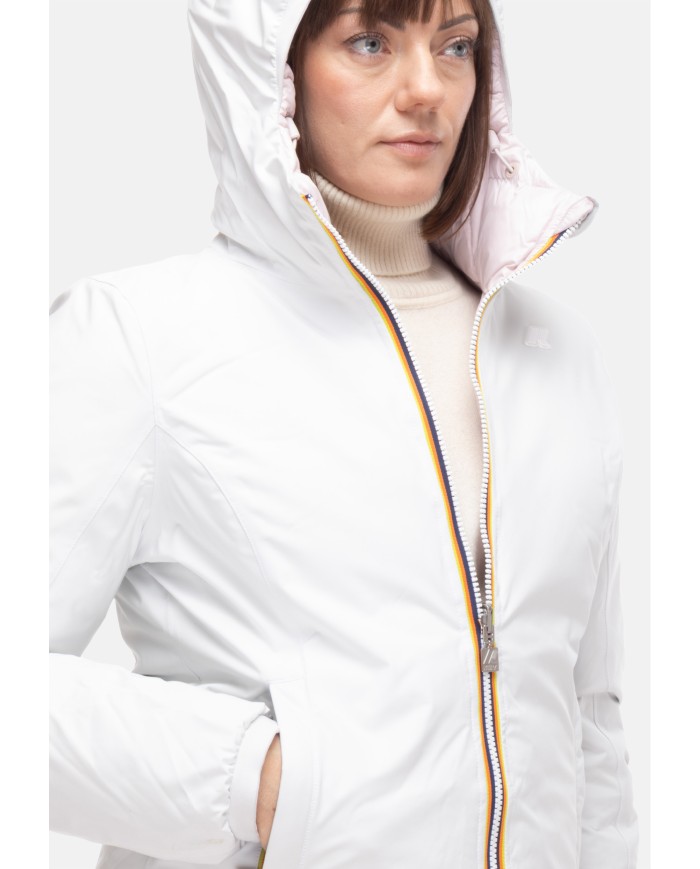 K-WAY Giubbino donna Lily WHITE GARDENIA - ROSE HUSHED