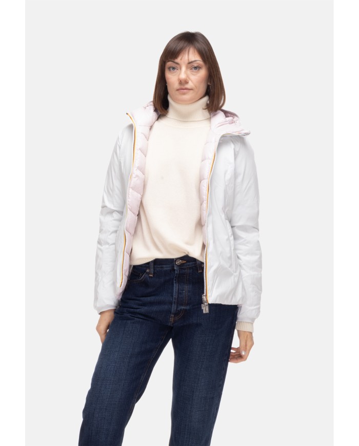 K-WAY Giubbino donna Lily WHITE GARDENIA - ROSE HUSHED