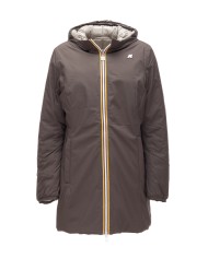 K-WAY Giaccone donna Denise BLACK OLIVE - GREEN OAK