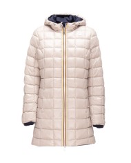 K-WAY Giaccone donna Denise BLUE DEPTH - BEIGE CASHMERE