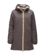 K-WAY Giaccone donna Sophie BLACK OLIVE - GREEN OAK