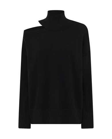 ALPHA STUDIO Maglia donna collo alto Nero