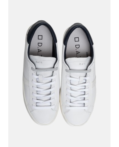 D.A.T.E. Sneakers uomo Hill Low Calf WHITE-BLUE