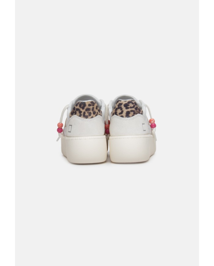 D.A.T.E. Sneakers donna Court Platform WHITE-LEOPAR